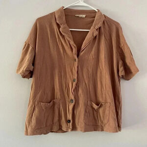 Madewell | Lightweight Relaxed Fit Button-Up Top - Size Small 1-009